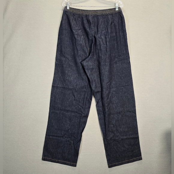 Country Store Jeans Womens Sz L Denim Comfy Versatile Pull-On Med Chambray Pants - Picture 3 of 10